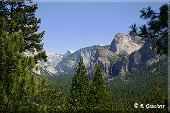 Blick zu den Cathedral Rocks